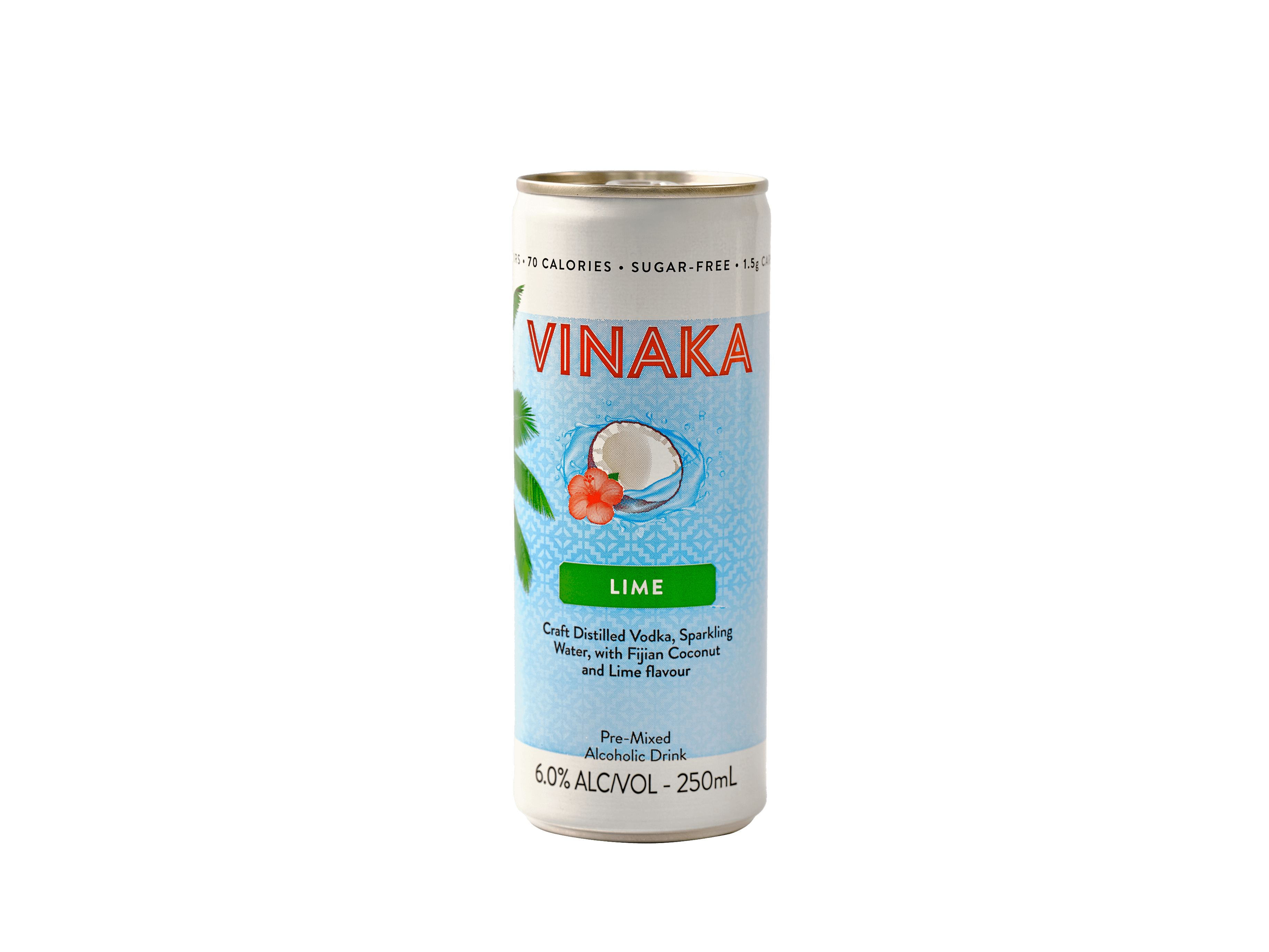 Vinaka Lime Soda Seltzer drink can